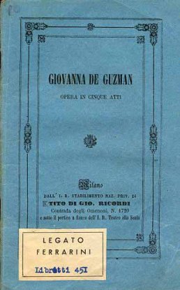 Progetto Verdi: Giovanna di Guzman
