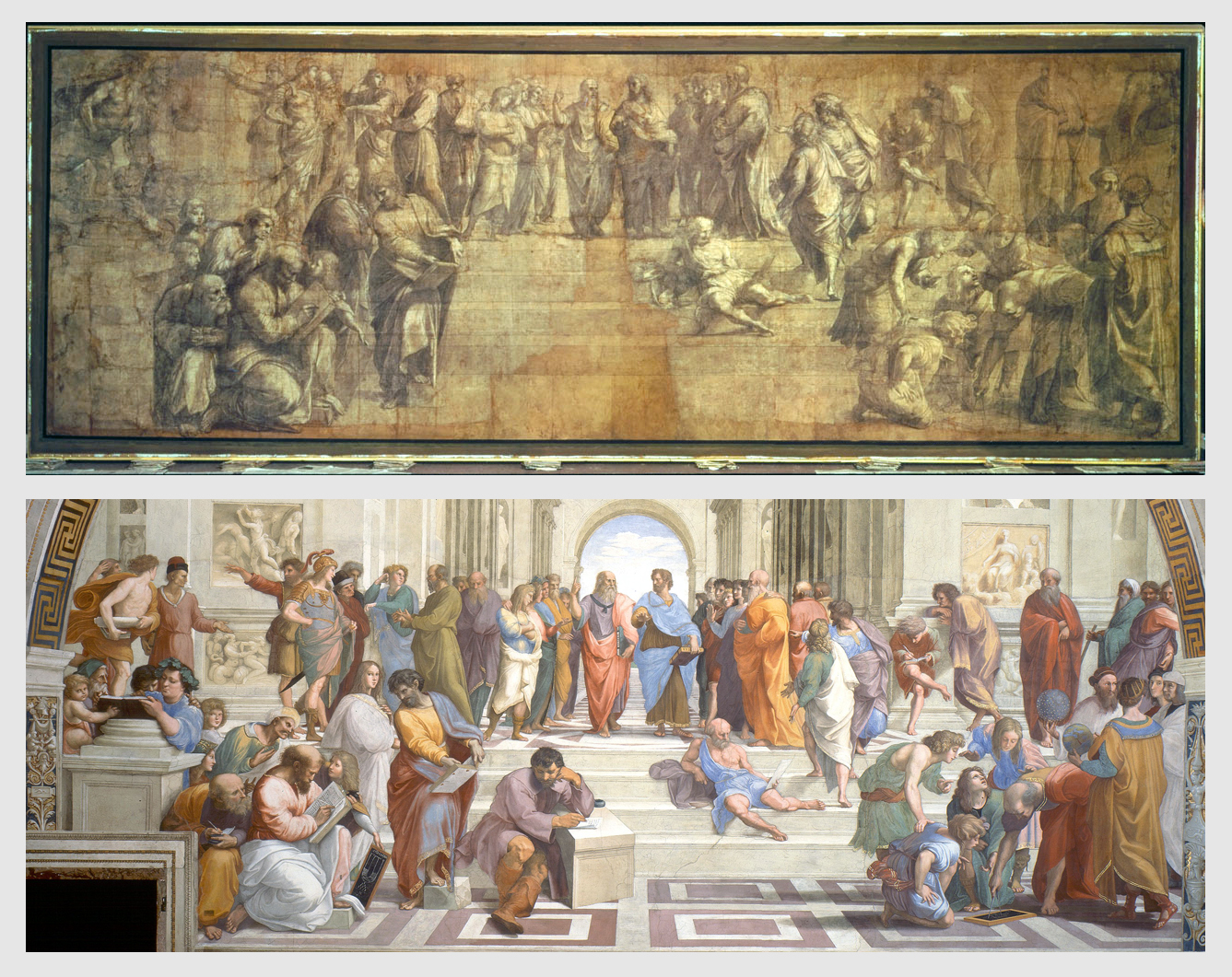 Cartone preparatorio per la “Scuola di Atene”
